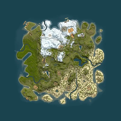 Rust map seed 943537016, 4500x4500m top-down preview