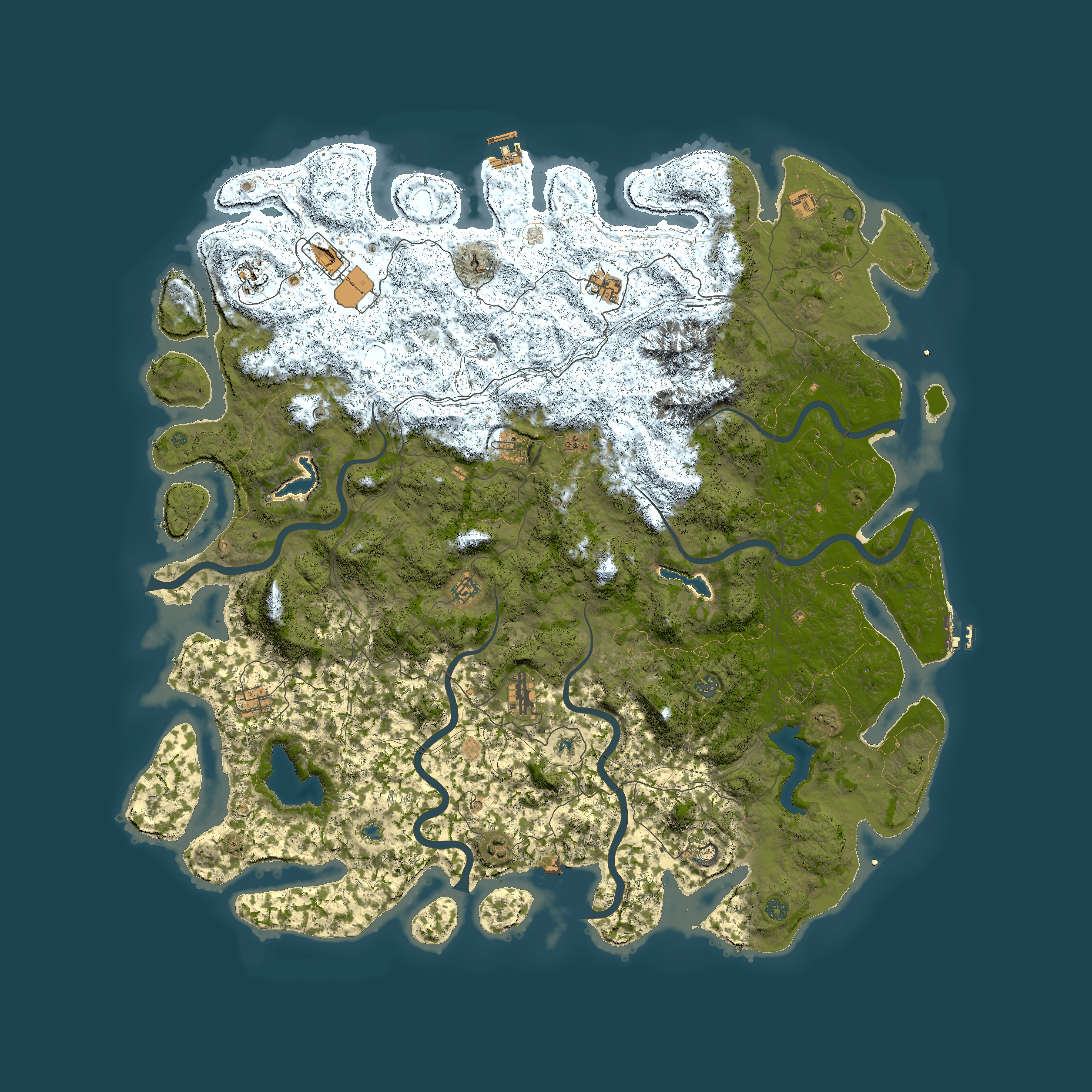 Full top-down render of Rust map seed 1978231292, 5900x5900m
