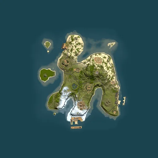 Rust map seed 611021632, 2000x2000m top-down preview
