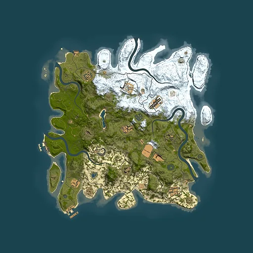 Rust map seed 1041551363, 4100x4100m top-down preview