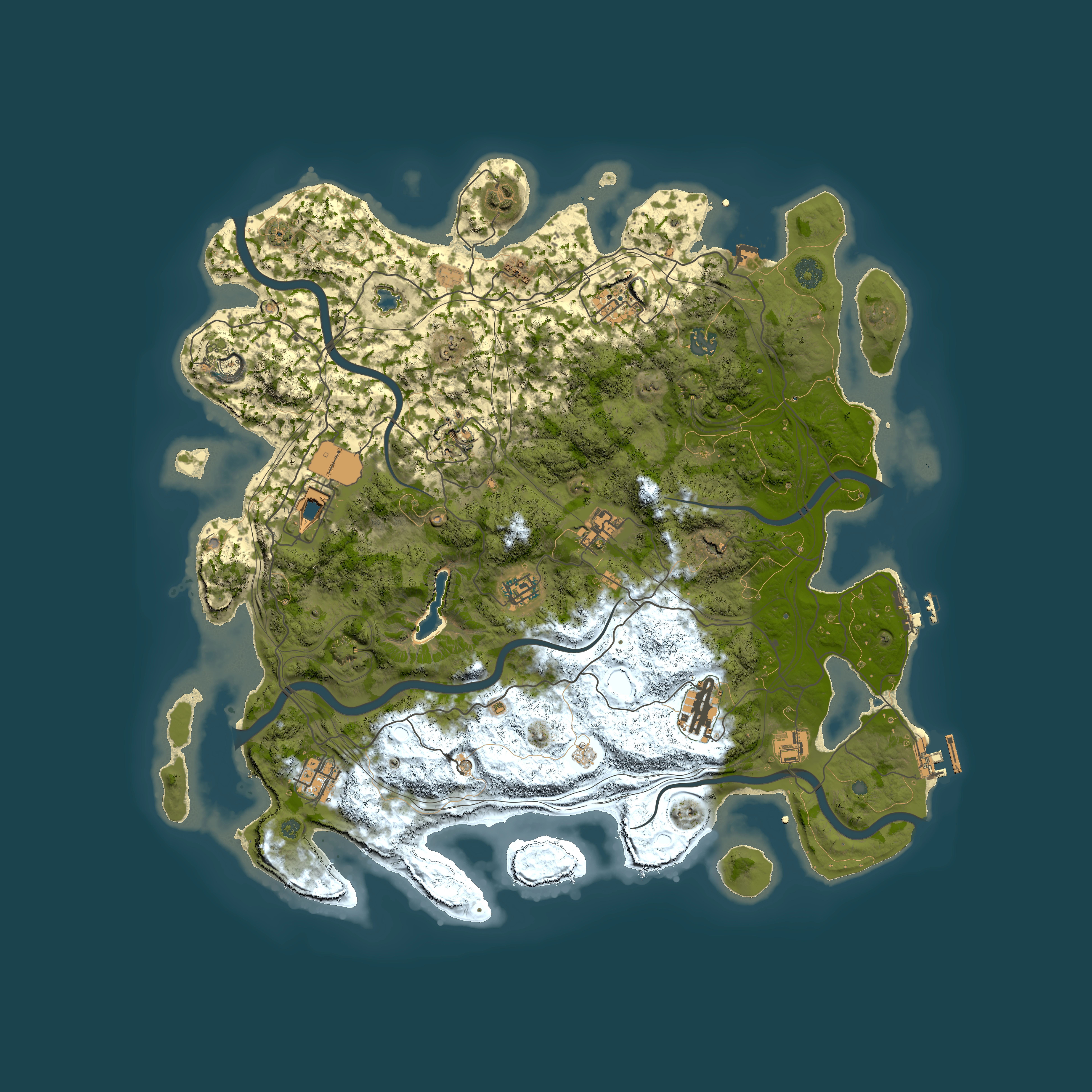 Full top-down render of Rust map seed 1289442267, 4450x4450m