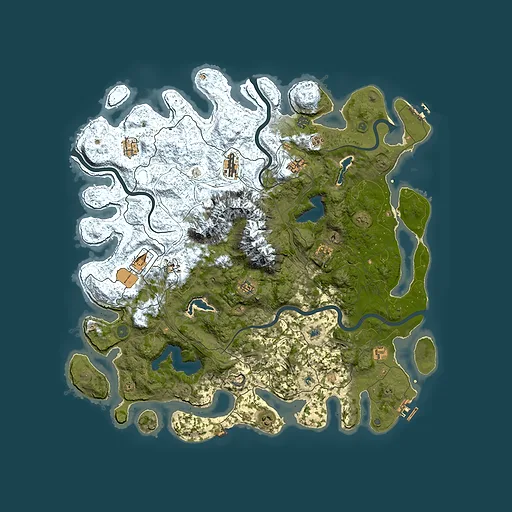 Rust map seed 1045714106, 5150x5150m top-down preview