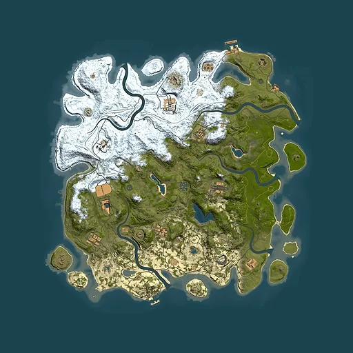 Rust map seed 1307593084, 4550x4550m top-down preview