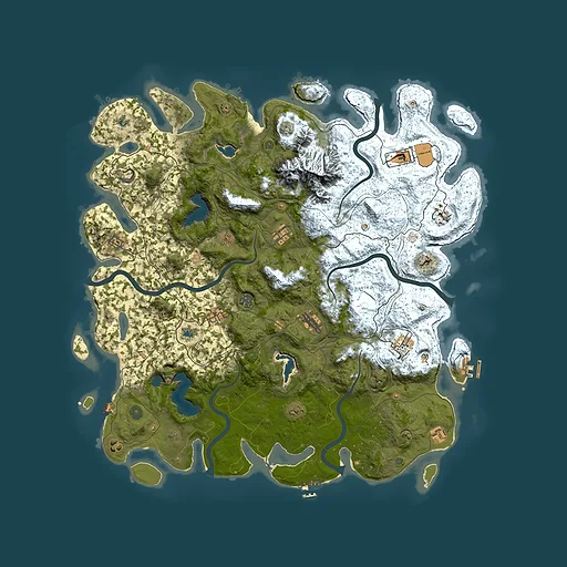 Rust map seed 1477402247, 5150x5150m top-down preview