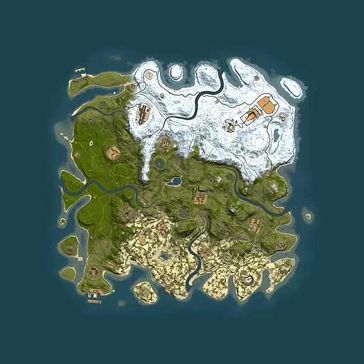 Rust map seed 271592743, 4300x4300m top-down preview