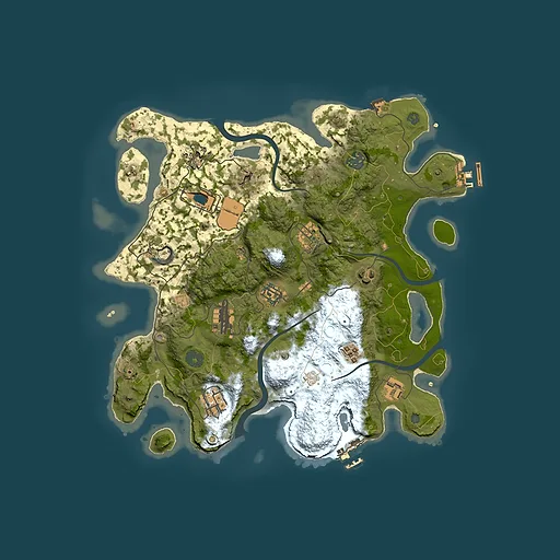 Rust map seed 848869195, 3550x3550m top-down preview