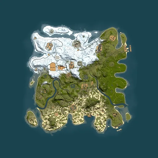 Rust map seed 128147325, 3800x3800m top-down preview