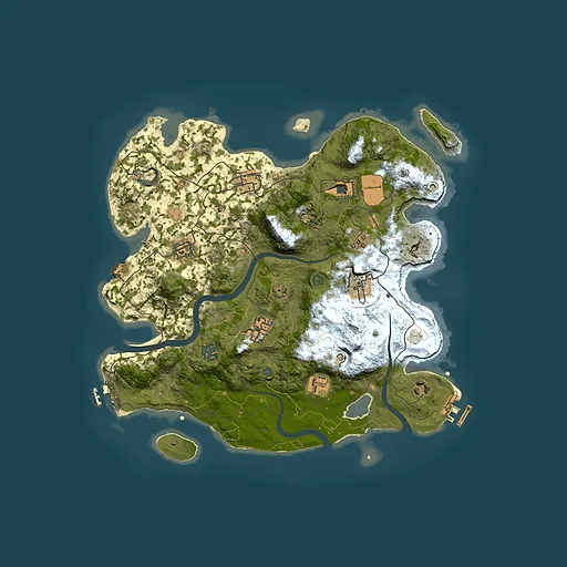 Rust map seed 913436800, 3650x3650m top-down preview