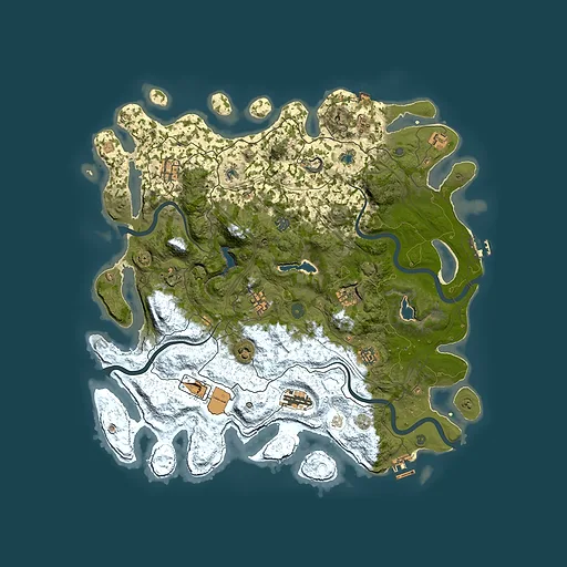Rust map seed 2059987440, 4550x4550m top-down preview