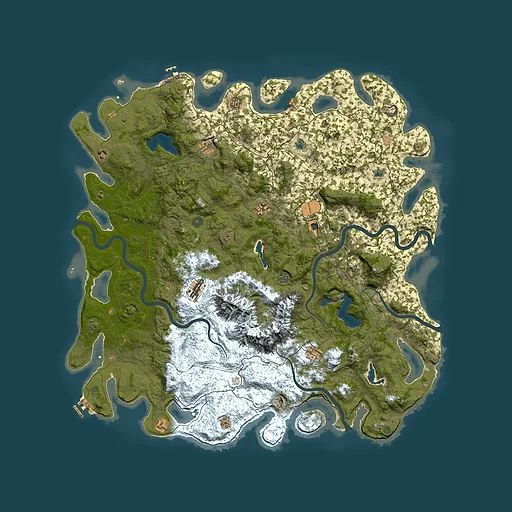 Rust map seed 337656611, 5700x5700m top-down preview