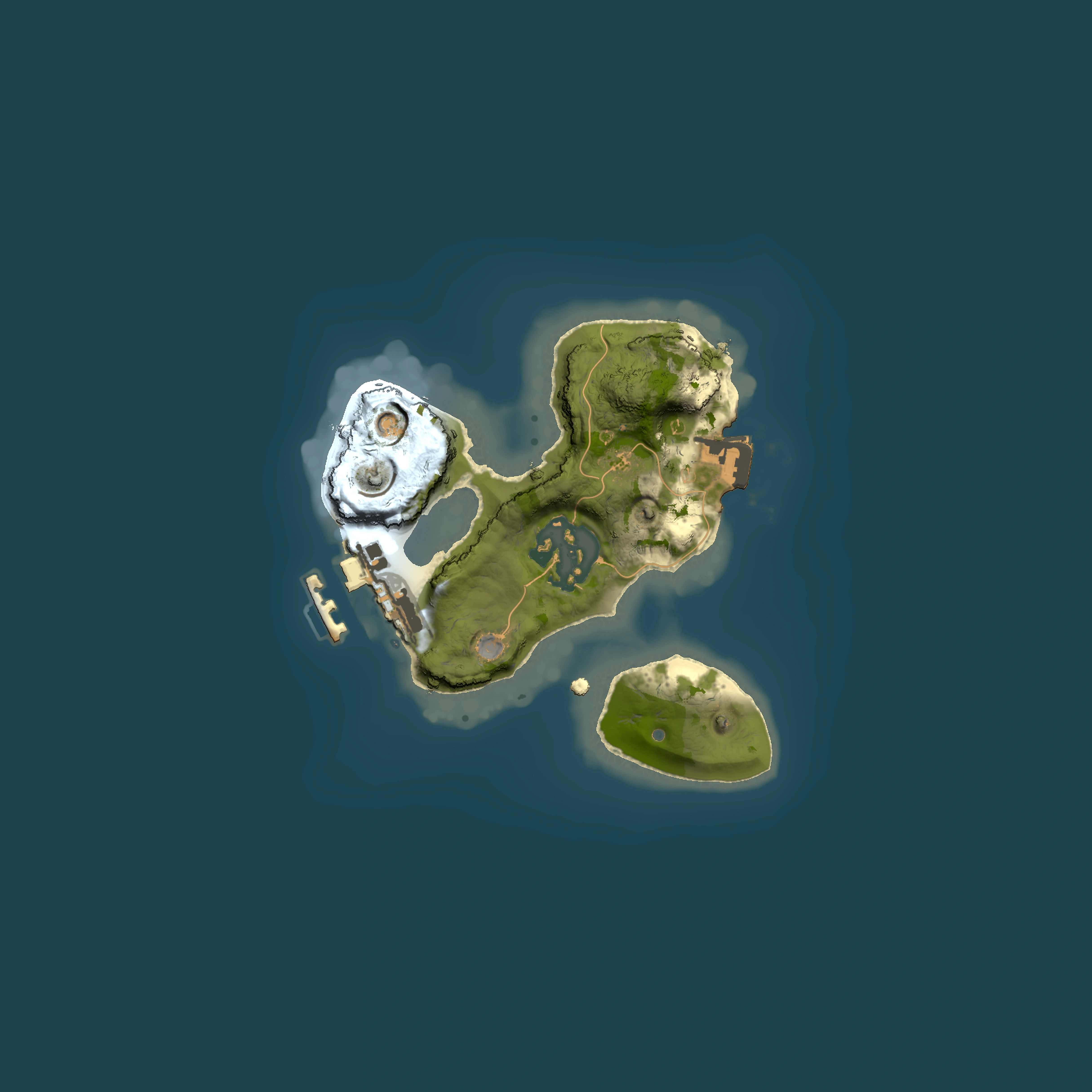 Full top-down render of Rust map seed 1578119104, 1500x1500m