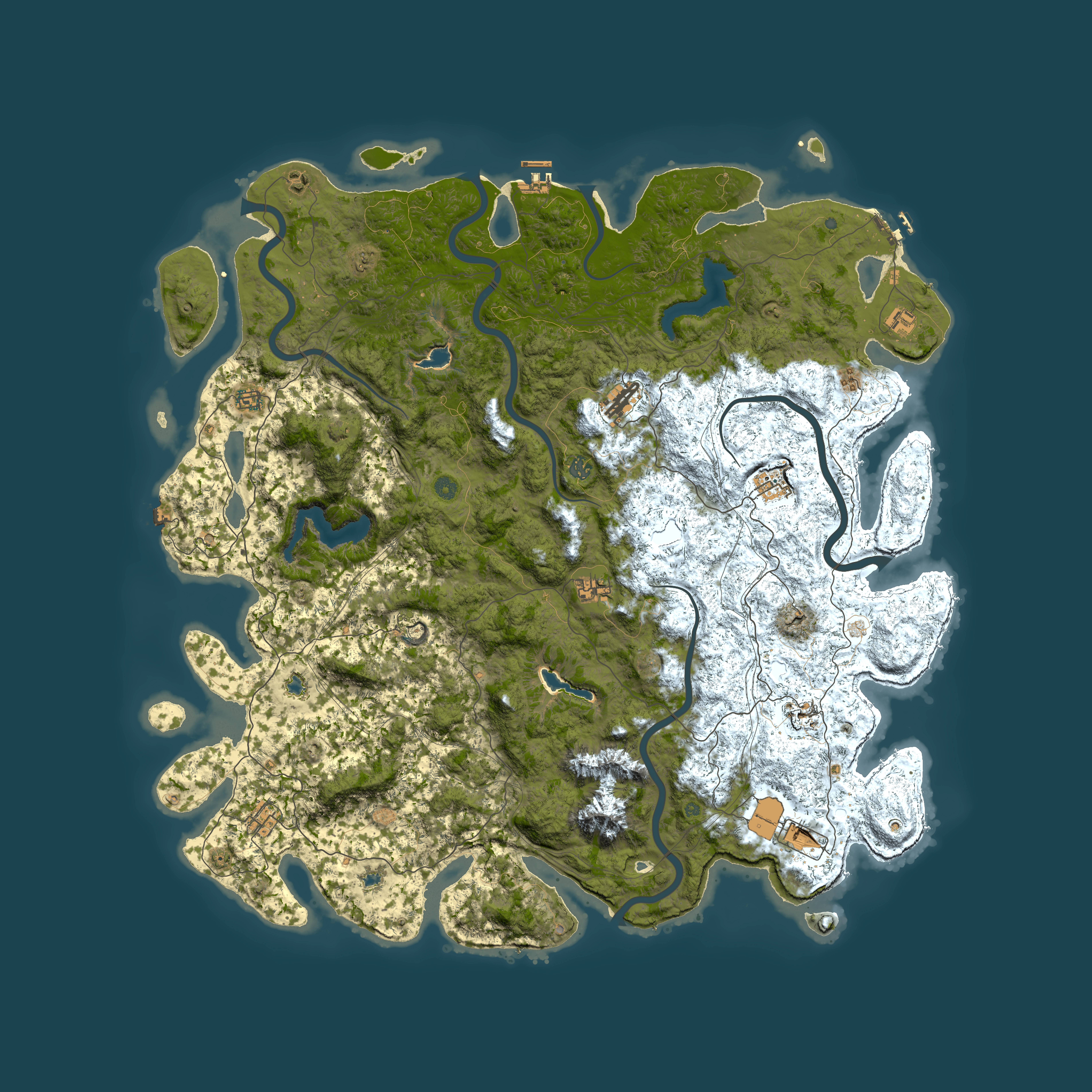 Full top-down render of Rust map seed 716337569, 5800x5800m