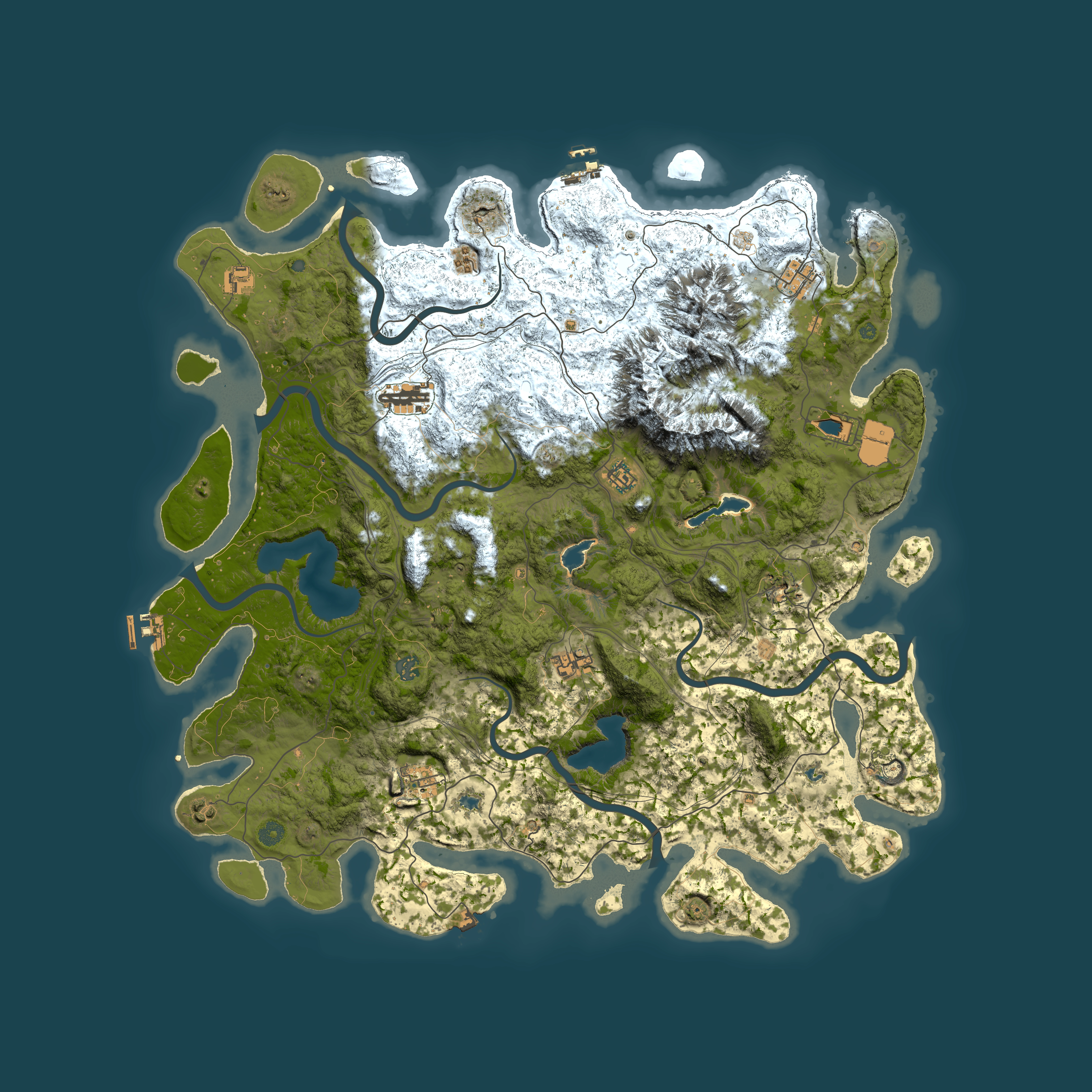 Full top-down render of Rust map seed 1679797489, 5150x5150m