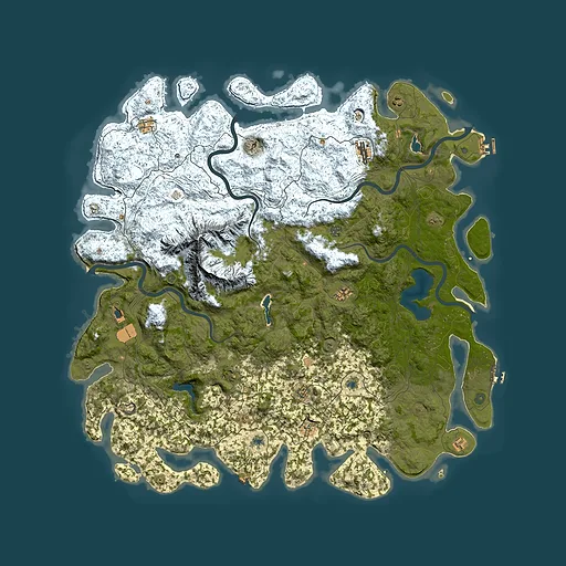 Rust map seed 1988554880, 6000x6000m top-down preview