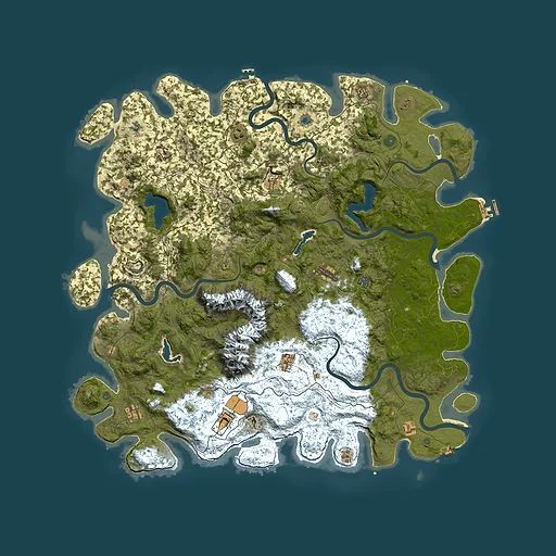 Rust map seed 2067063060, 5600x5600m top-down preview