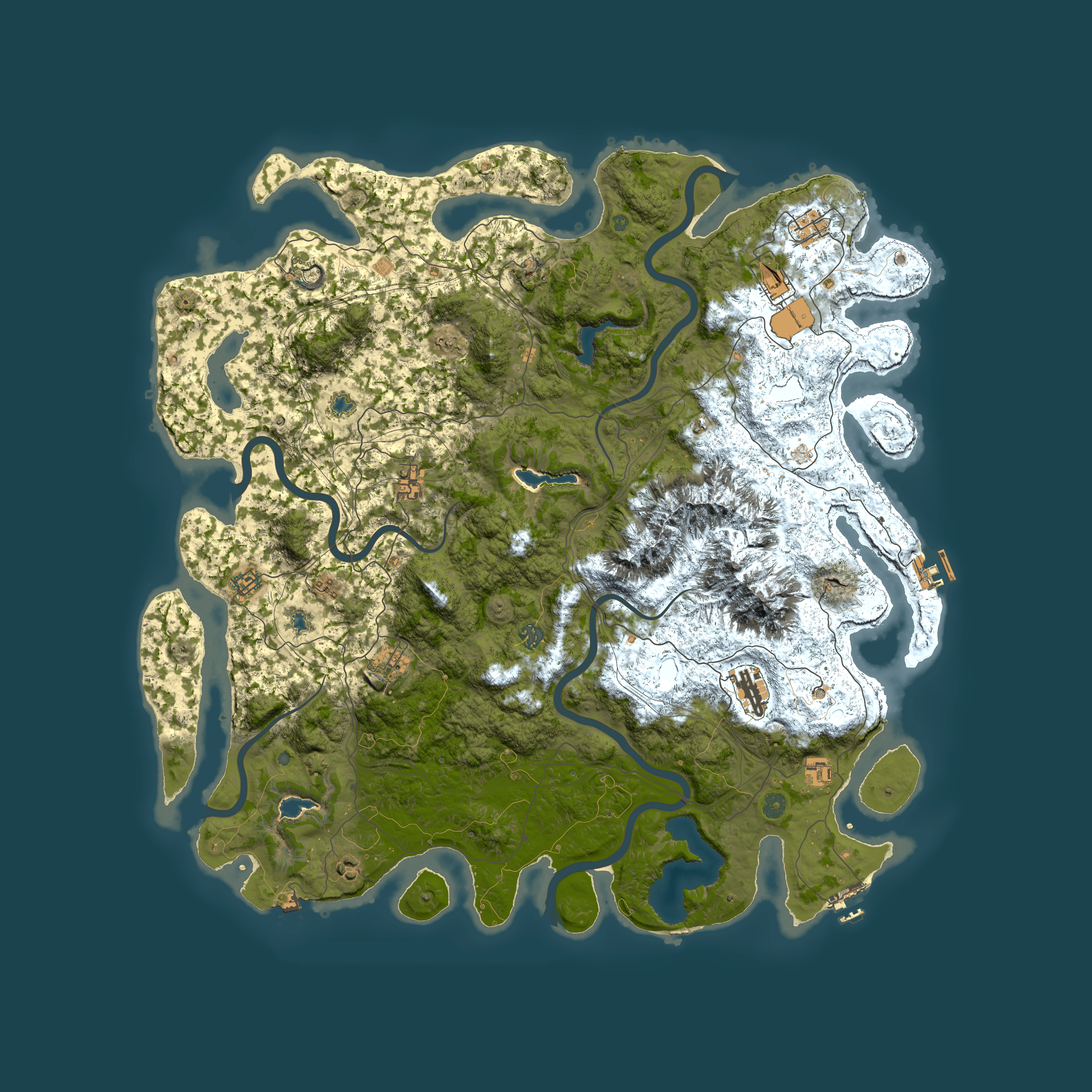Full top-down render of Rust map seed 607792728, 5350x5350m