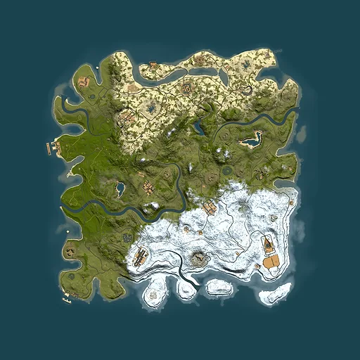 Rust map seed 1044139870, 4650x4650m top-down preview