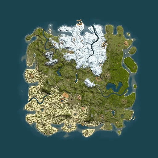 Rust map seed 1202023813, 5150x5150m top-down preview