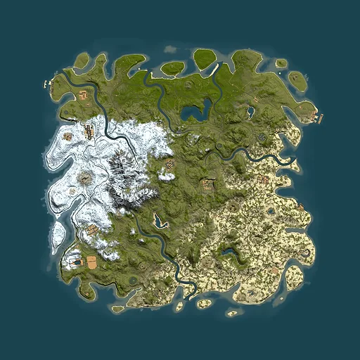 Rust map seed 1135865264, 5700x5700m top-down preview
