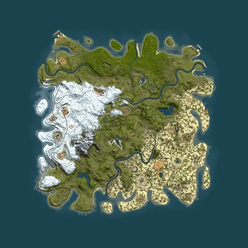 Rust map seed 330164095, 5150x5150m top-down preview