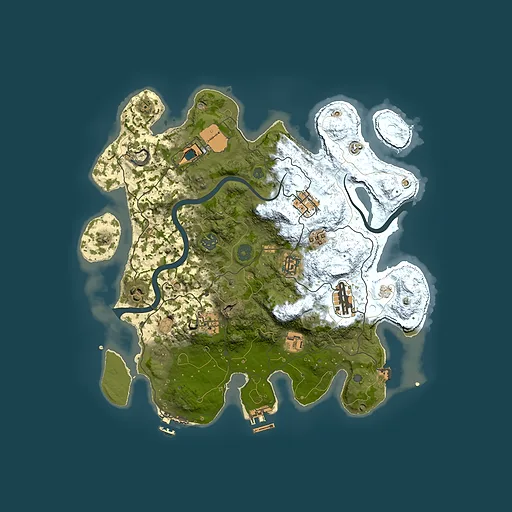 Rust map seed 1815273131, 3600x3600m top-down preview