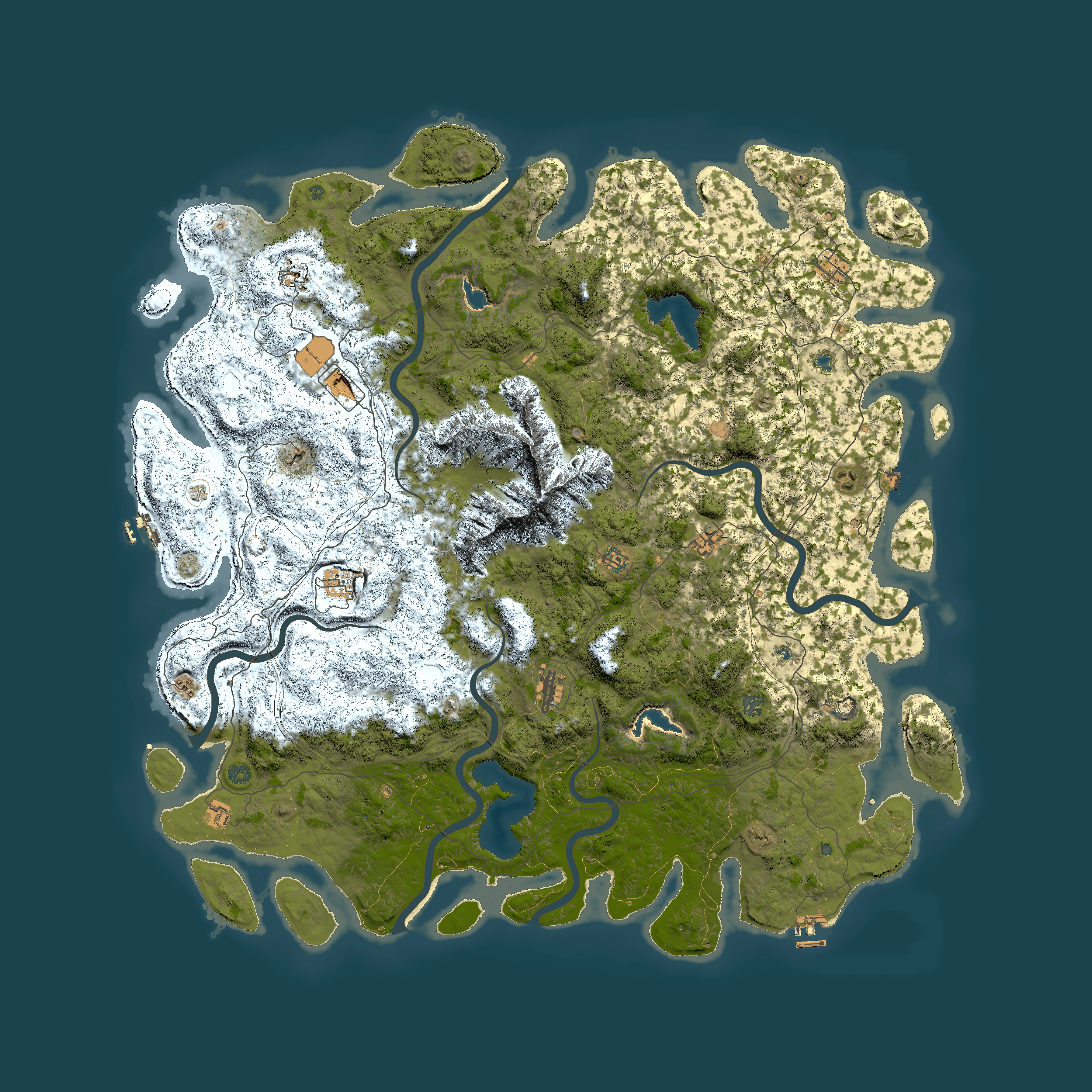 Full top-down render of Rust map seed 918770708, 6000x6000m