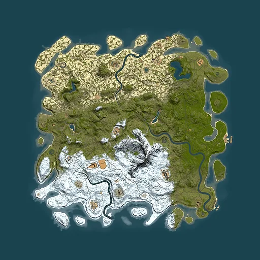 Rust map seed 610806746, 5800x5800m top-down preview