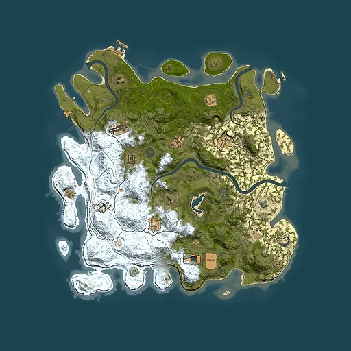 Rust map seed 1724100487, 4350x4350m top-down preview