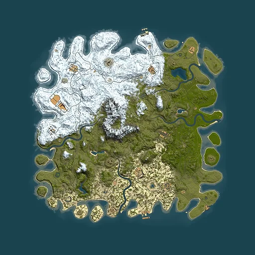Rust map seed 1322605332, 5600x5600m top-down preview