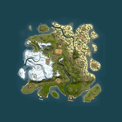 Rust map seed 904285737, 3500x3500m top-down preview