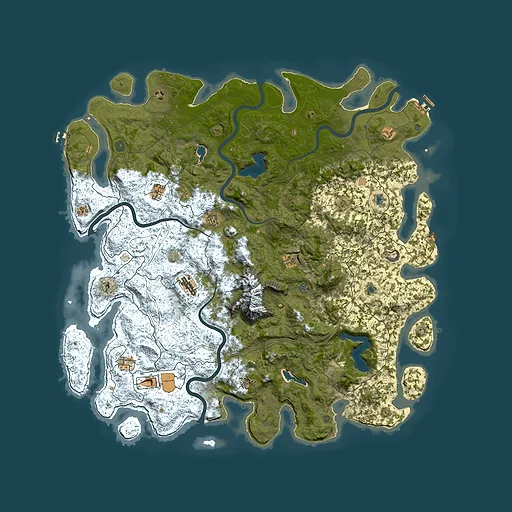 Rust map seed 2034892644, 5700x5700m top-down preview