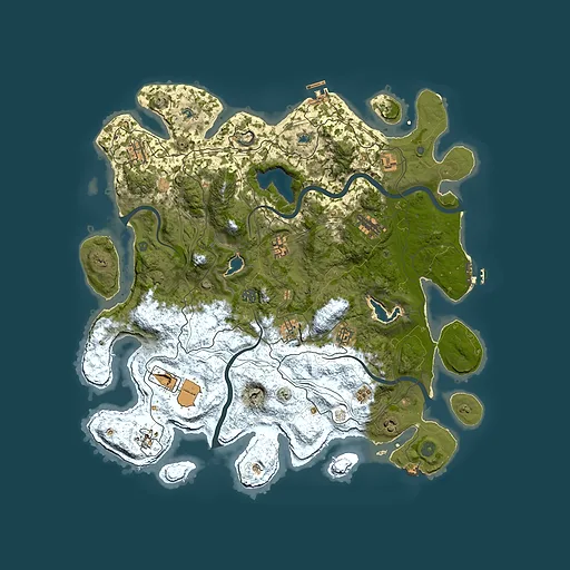 Rust map seed 1969955061, 4550x4550m top-down preview