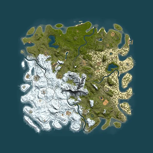 Rust map seed 31616952, 5500x5500m top-down preview