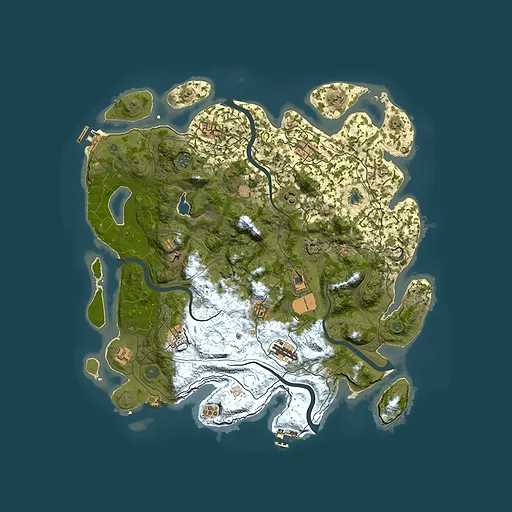 Rust map seed 1988749690, 4350x4350m top-down preview