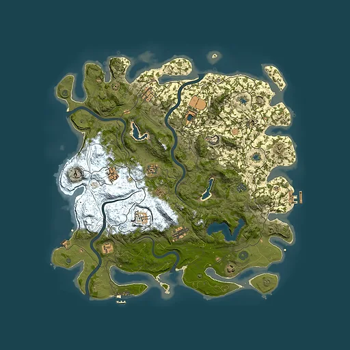 Rust map seed 571826801, 4500x4500m top-down preview