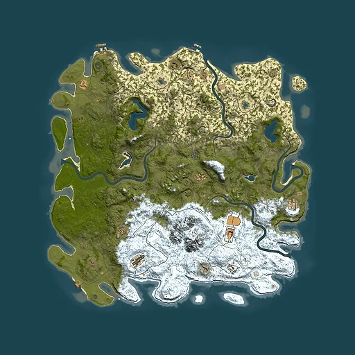 Rust map seed 43784459, 5750x5750m top-down preview