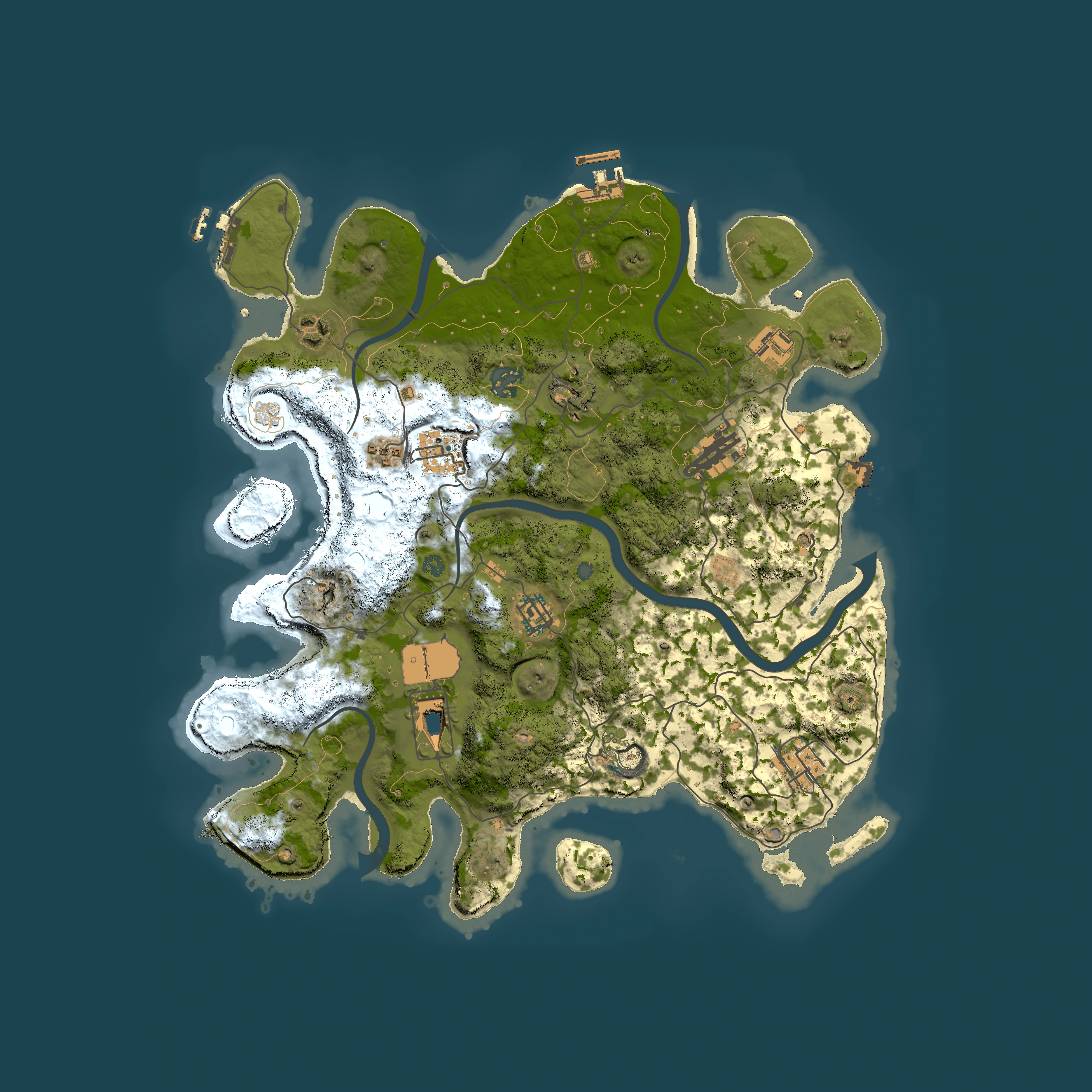Full top-down render of Rust map seed 324052456, 3800x3800m