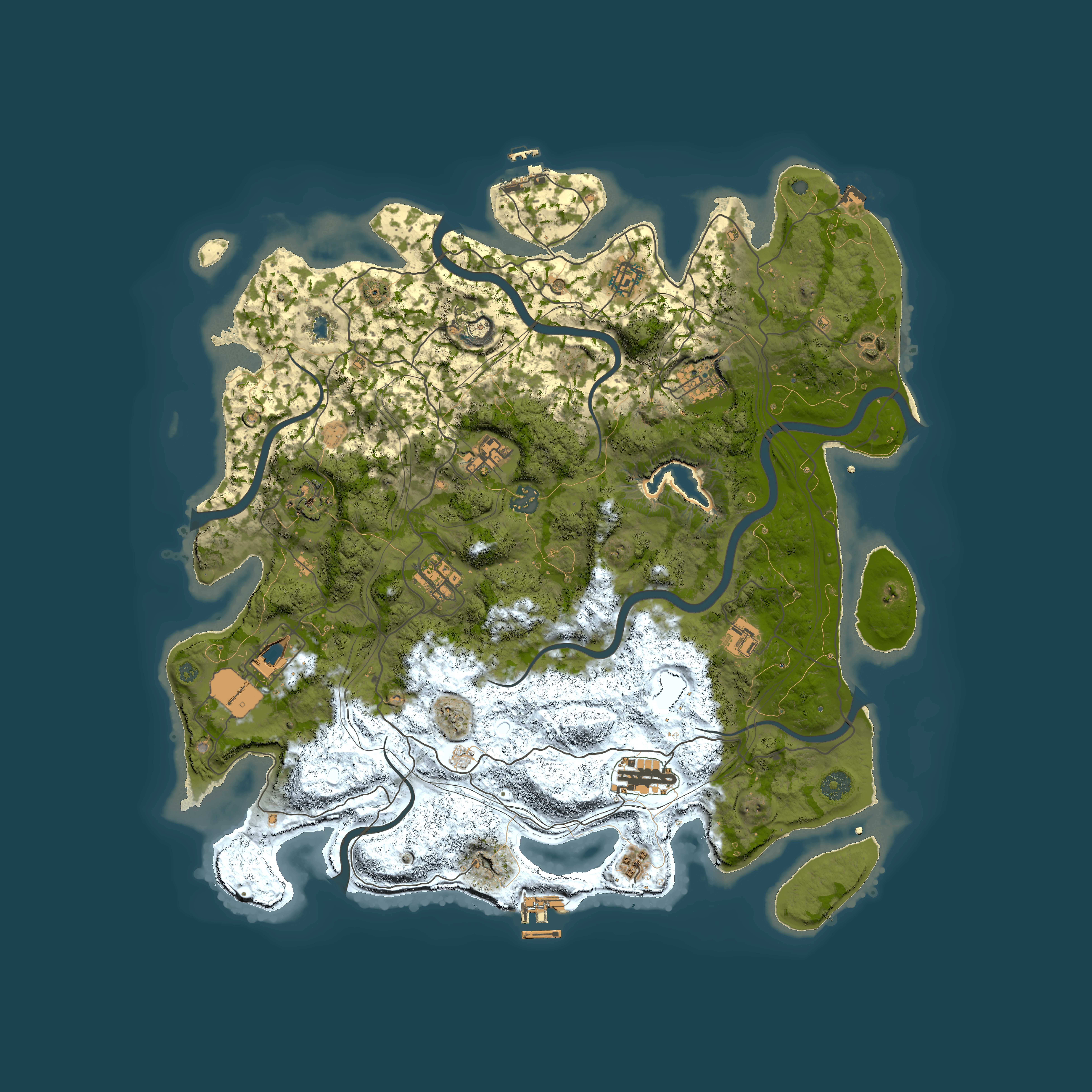 Full top-down render of Rust map seed 1352794078, 4400x4400m