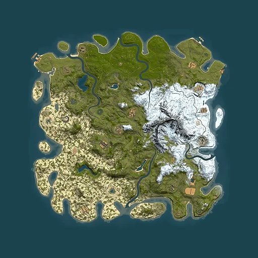Rust map seed 773254567, 5300x5300m top-down preview