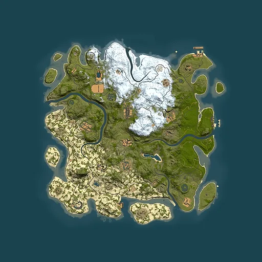 Rust map seed 1641543718, 4200x4200m top-down preview