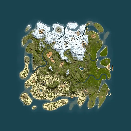 Rust map seed 106367338, 4250x4250m top-down preview
