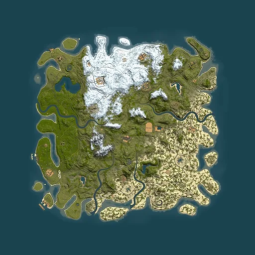 Rust map seed 546585671, 5400x5400m top-down preview