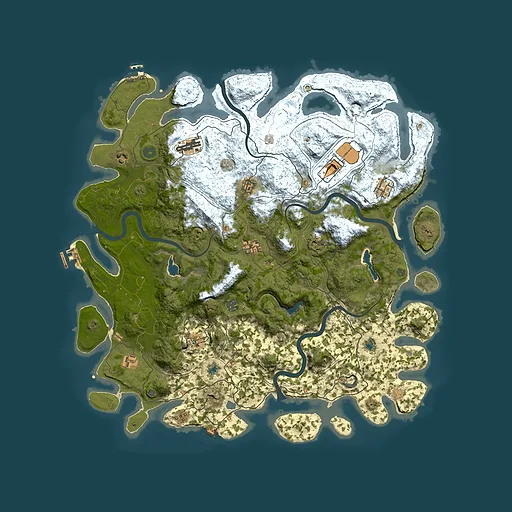 Rust map seed 149830598, 4850x4850m top-down preview