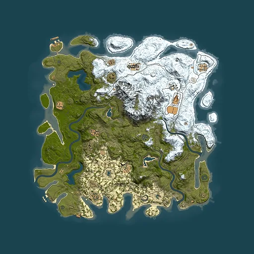 Rust map seed 1708108686, 5000x5000m top-down preview
