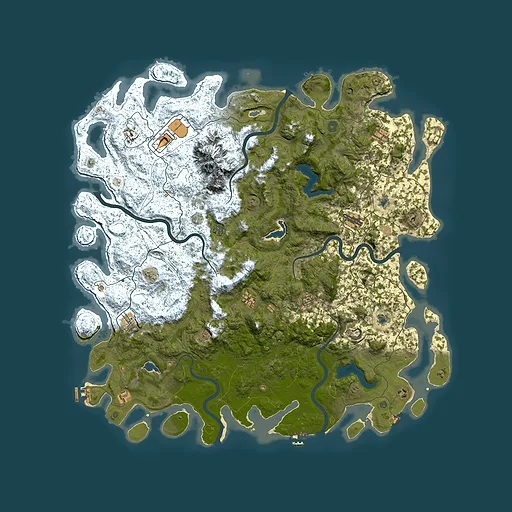 Rust map seed 1374067365, 5750x5750m top-down preview