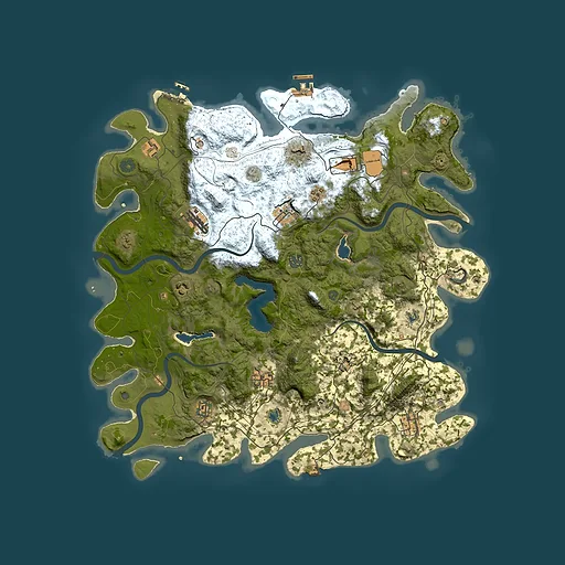 Rust map seed 839060352, 4500x4500m top-down preview