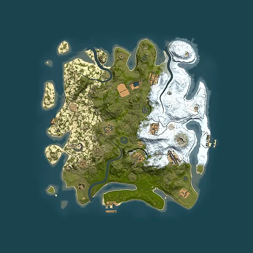Rust map seed 1812879277, 3750x3750m top-down preview