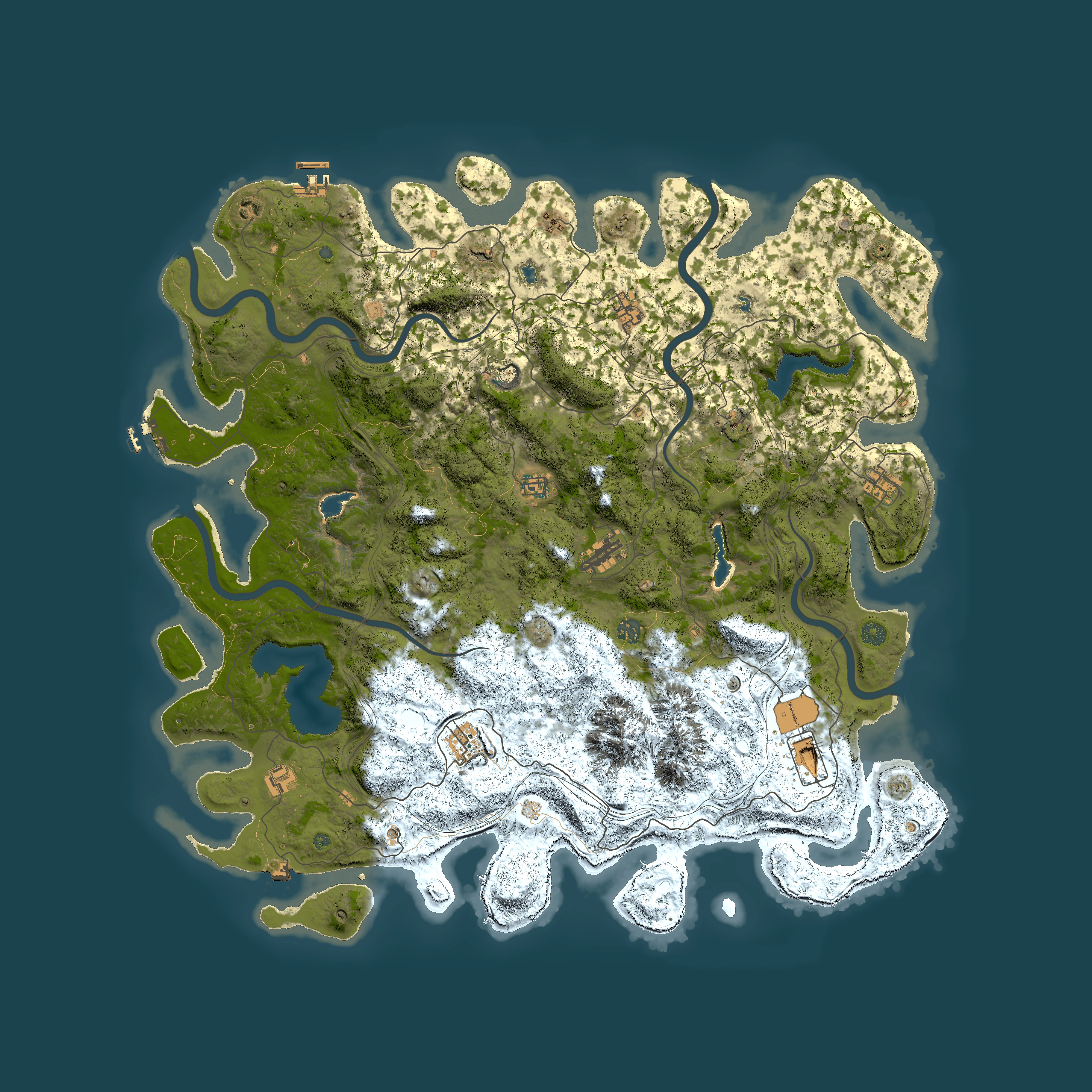 Full top-down render of Rust map seed 938545428, 5300x5300m