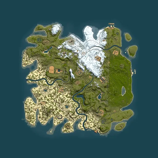 Rust map seed 1634567497, 4500x4500m top-down preview