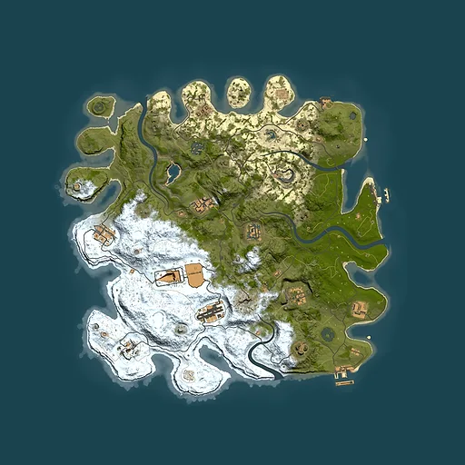 Rust map seed 753739668, 4000x4000m top-down preview